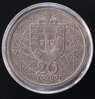 20 Escudos ¡Plata! Portugal 1966 (Puente Salazar)
