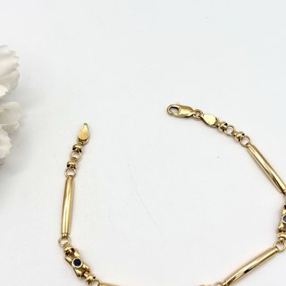 Pulsera de oro 18kt con zafiro