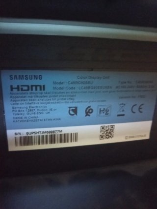 Monitor Samsung 49" Curvo