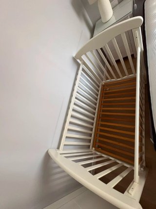 Cuna madera color blanco TRAMA