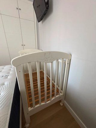 Cuna madera color blanco TRAMA