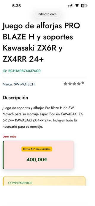 Alforjas SW-MOTECH Kawasaki ZX6R/ZX4R