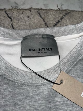 Sudadera Essentials Fear of God Gris Nueva