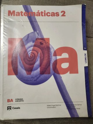 Libro texto matemáticas 2°bachillerato