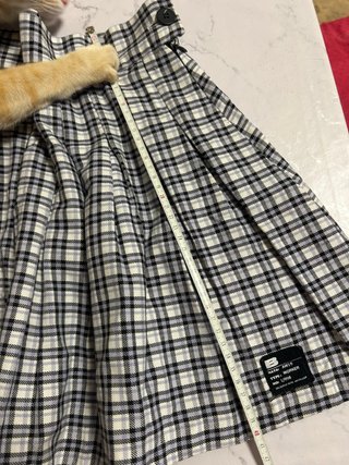 Falda Plisada Cuadros Talla S