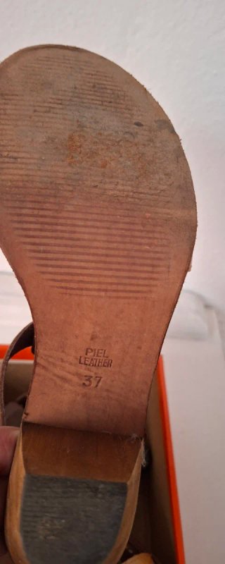 Sandalias Gioseppo Piel y Madera Talla 37