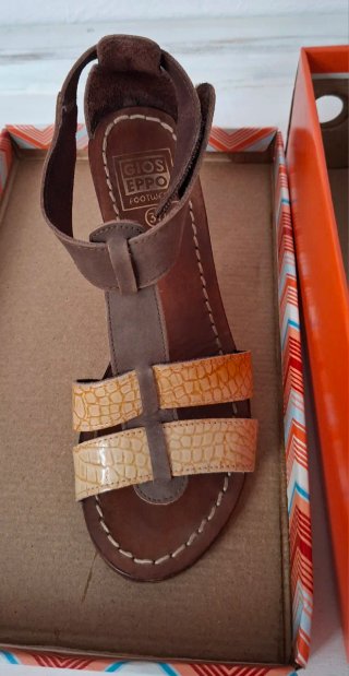 Sandalias Gioseppo Piel y Madera Talla 37