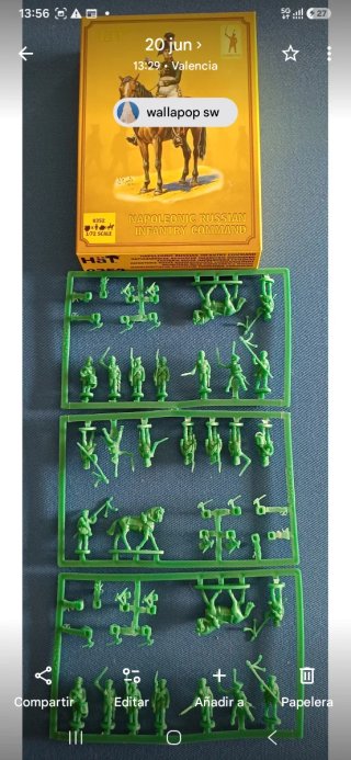 HAT 1/72. Comando de Infantería Rusa Napoleónica