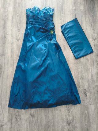 Vestido largo fiesta/gala azul