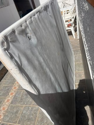 Base tapizada 150x200 cm con 6 patas