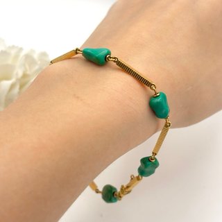 Pulsera de oro 18kt con turquesas