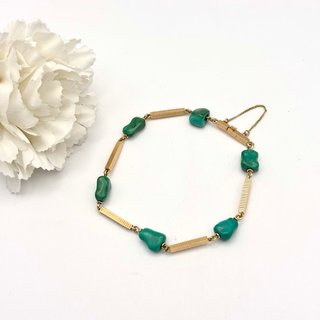 Pulsera de oro 18kt con turquesas