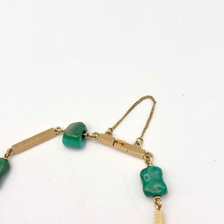 Pulsera de oro 18kt con turquesas