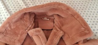 Chaquetón rosa forrado talla M