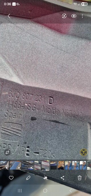Paragolpes Seat Ibiza 6J Rojo