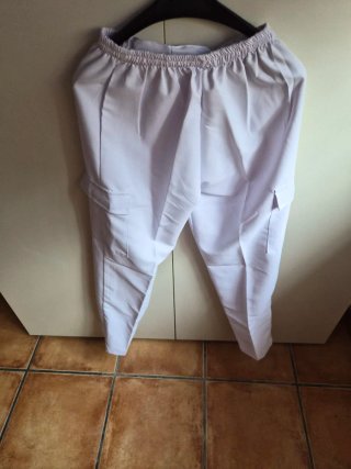 Pantalón de trabajo blanco nuevo