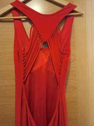 Vestido largo rojo