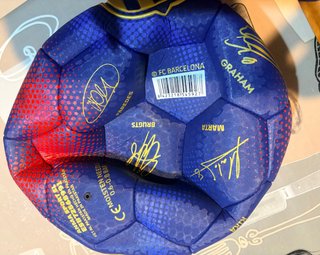 Balón Fútbol Femenino Barça Firmado