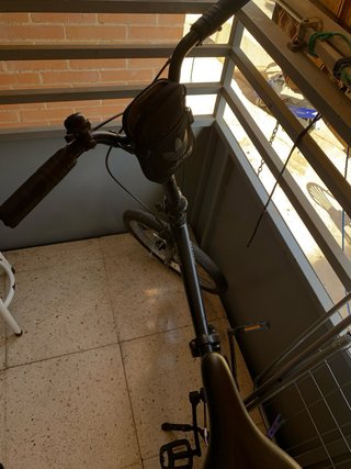 Bicicleta plegable Oxylane negra