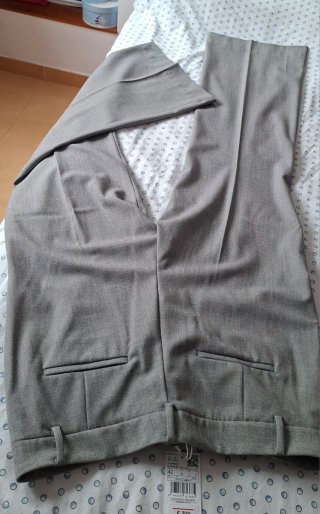 Pantalón de traje gris T42
