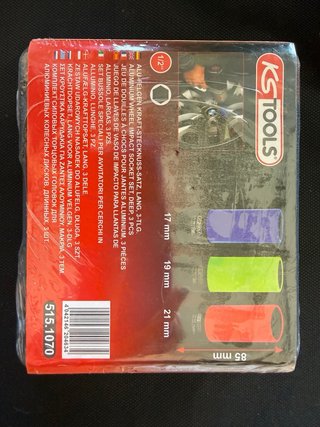 Juego llaves vaso aluminio 3 piezas
