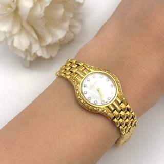 Reloj Lanscotte de Oro 18kt con diamantes.