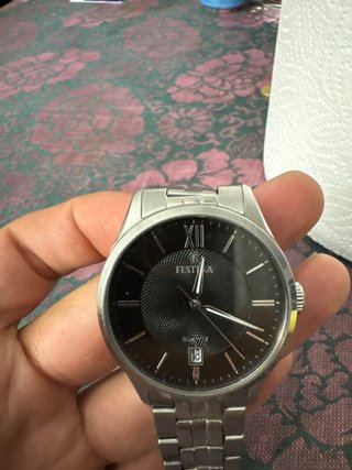 Reloj Festina Negro y Plateado