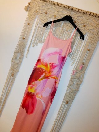 Vestido largo Shein estampado floral elastico