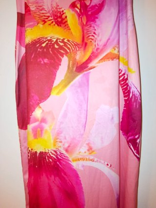 Vestido largo Shein estampado floral elastico
