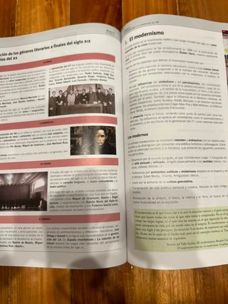 Libro de Lengua y Literatura de 2o de Bachillerato