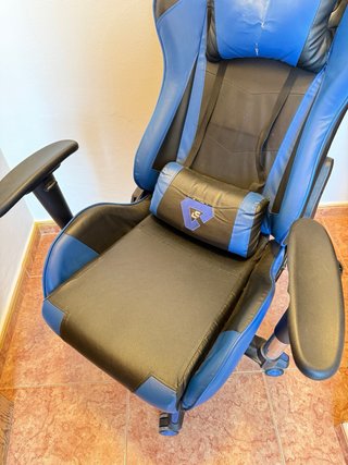 Silla Gamer Azul y Negra