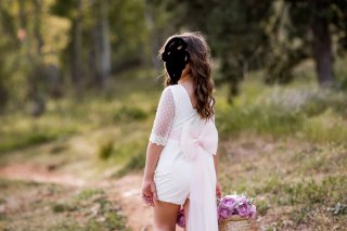 Vestido de Comunión Blanco Niña