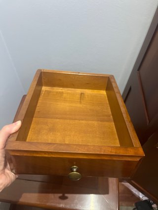 Mesita de noche madera maciza