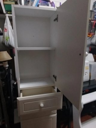 Mueble auxiliar blanco madera
