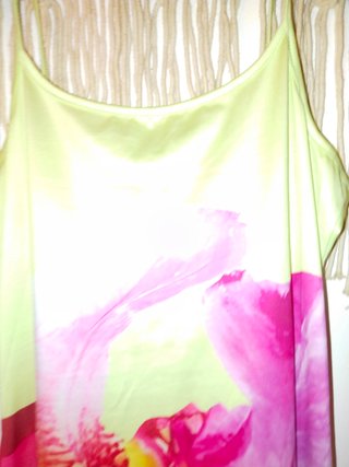 Vestido Shei verde lima estampado floral