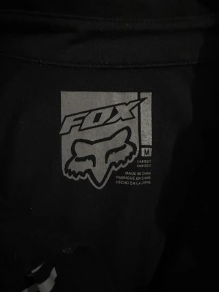 Polo FOX Racing Motocross Negro Talla M Y2K