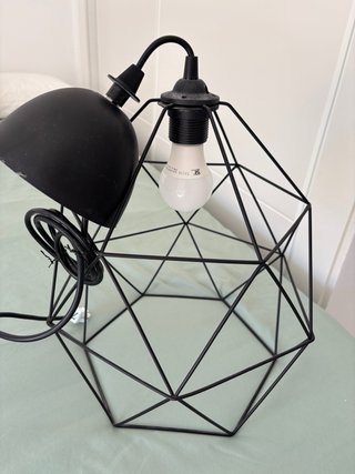 Lámpara de techo geométrica negra