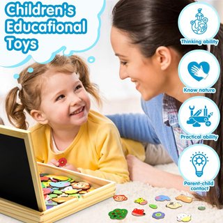 SIN ABRIR 110 pcs Puzzles de Madera Magnética