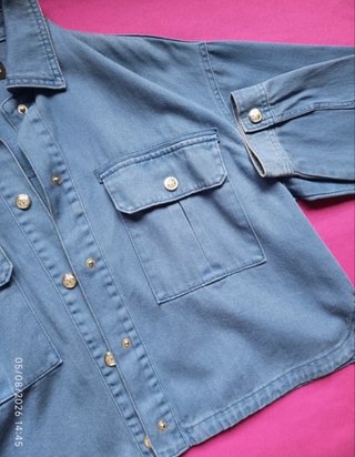 Cazadora Zara Denim Azul Talla M