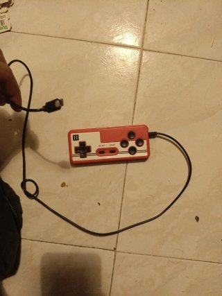 Mando Retro USB Rojo y Blanco