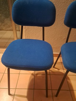 Juego de 2 sillas azules