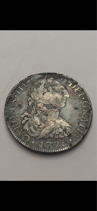 8 Reales 1775 (BC+/MBC-) México Carlos III