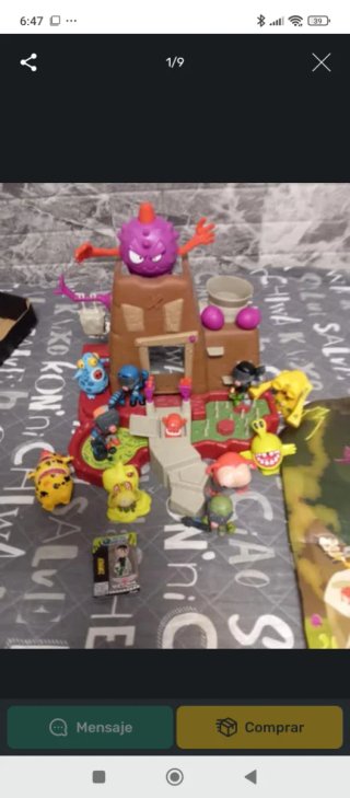 Mutant Busters Cuartel General + Figuras