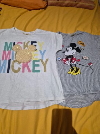 Lote 4 Camisetas Niña Disney
