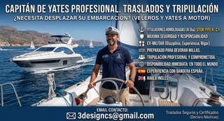 CAPITÁN DE YATES - Traslados y tripulación