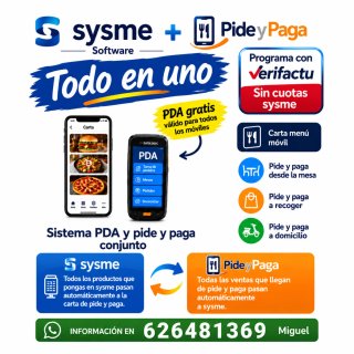 TPV Sysme y Pide y Paga ya