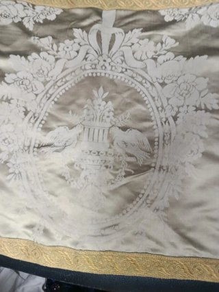 Paño altar/cubrecáliz seda S.XIX