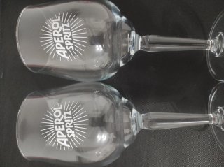 2 Calici Aperol Spritz Vetro