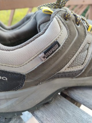 Scarpe trekking Quechua 45 waterproof grigie