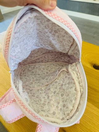 Mochila personalizada infantil conejito rosa